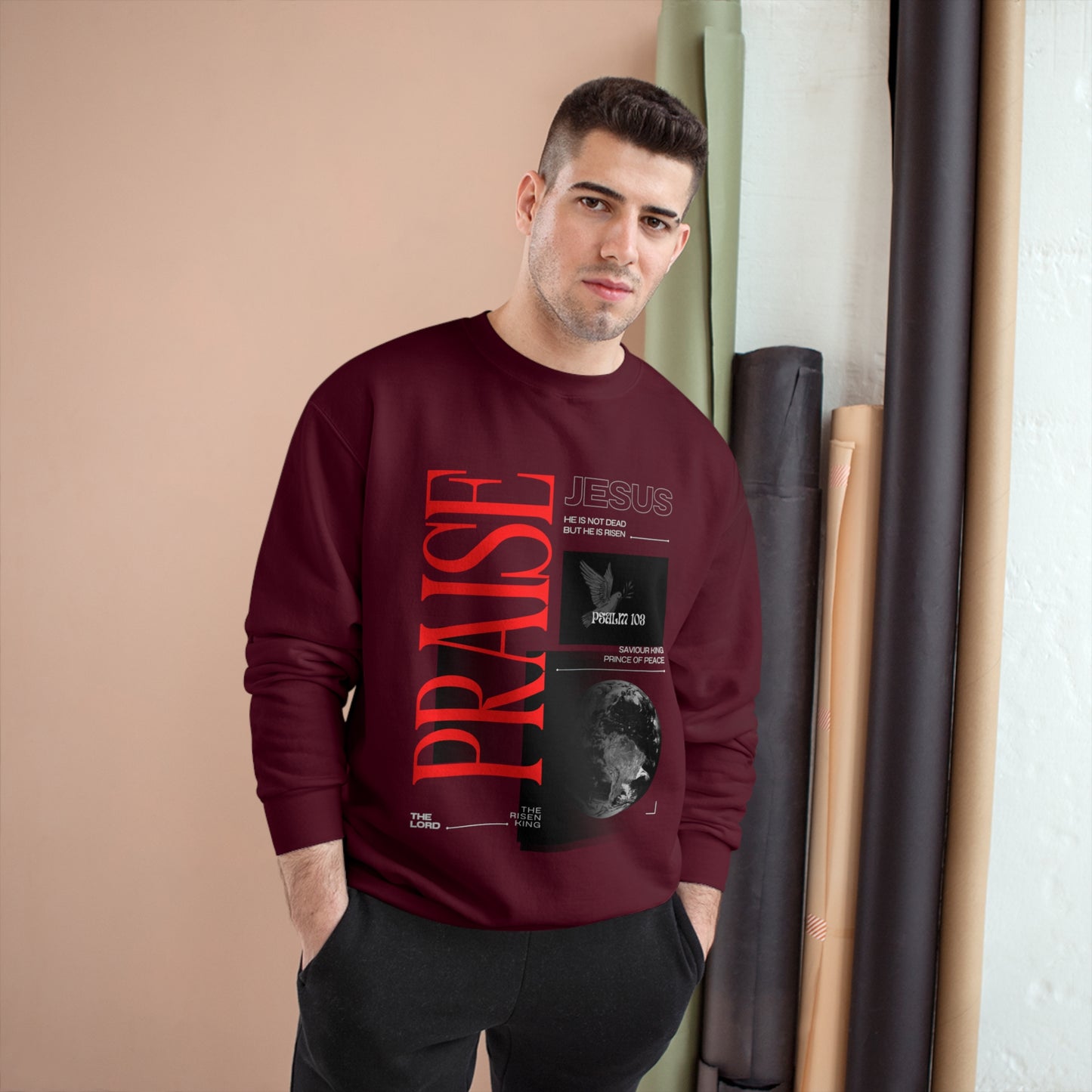 MAROON PRIASE - Champion Sweatshirt